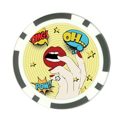 Pop Art   Poker Chip Card Guard (10 Pack) by Valentinaart