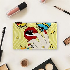 Pop Art   Cosmetic Bag (small) by Valentinaart