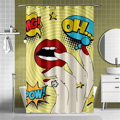 Pop Art   Shower Curtain 48  X 72  (small)  by Valentinaart