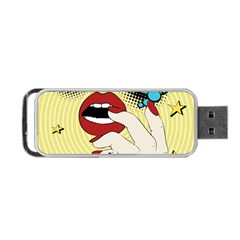 Pop Art   Portable Usb Flash (one Side) by Valentinaart