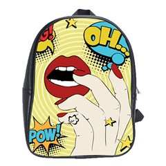 Pop Art   School Bag (xl) by Valentinaart