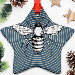 Pop Art  Bee Star Ornament (two Sides) by Valentinaart