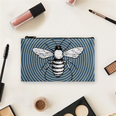 Pop Art  Bee Cosmetic Bag (small) by Valentinaart