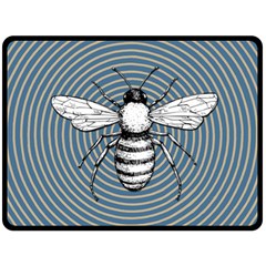 Pop Art  Bee Fleece Blanket (large)  by Valentinaart