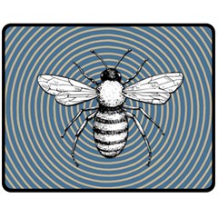 Pop Art  Bee Fleece Blanket (medium)  by Valentinaart