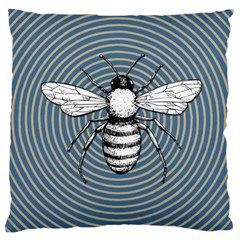 Pop Art  Bee Large Cushion Case (two Sides) by Valentinaart