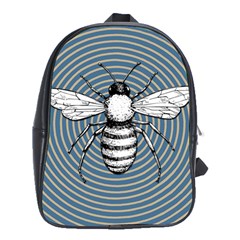 Pop Art  Bee School Bag (xl) by Valentinaart