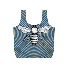 Pop Art  Bee Full Print Recycle Bag (s) by Valentinaart