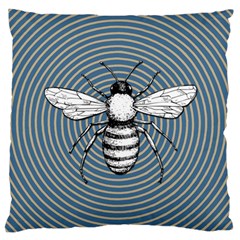 Pop Art  Bee Large Flano Cushion Case (one Side) by Valentinaart