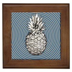 Pop Art  Pineapple  Framed Tiles by Valentinaart