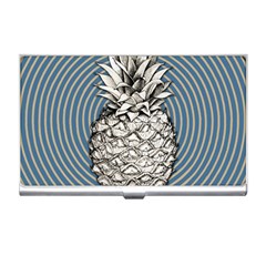 Pop Art  Pineapple  Business Card Holder by Valentinaart