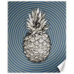 Pop Art  Pineapple  Canvas 16  X 20  by Valentinaart