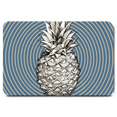 Pop Art  Pineapple  Large Doormat  by Valentinaart