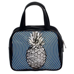 Pop Art  Pineapple  Classic Handbag (two Sides) by Valentinaart