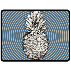 Pop Art  Pineapple  Fleece Blanket (large)  by Valentinaart