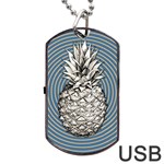 Pop Art  Pineapple  Dog Tag USB Flash (One Side) Front