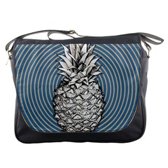 Pop Art  Pineapple  Messenger Bag by Valentinaart