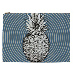 Pop Art  Pineapple  Cosmetic Bag (xxl) by Valentinaart