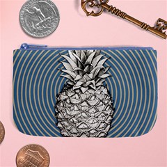 Pop Art  Pineapple  Large Coin Purse by Valentinaart