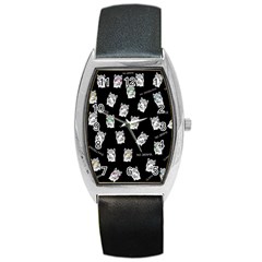 Llama Pattern Barrel Style Metal Watch