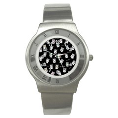 Llama Pattern Stainless Steel Watch by Valentinaart