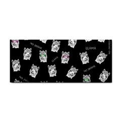 Llama Pattern Hand Towel by Valentinaart