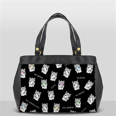 Llama Pattern Oversize Office Handbag (2 Sides) by Valentinaart