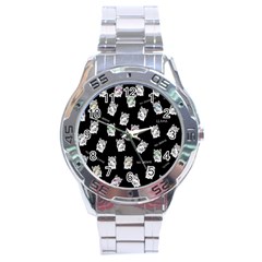 Llama Pattern Stainless Steel Analogue Watch by Valentinaart