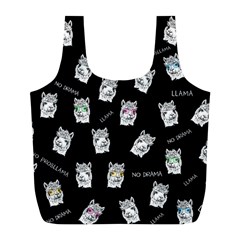 Llama Pattern Full Print Recycle Bag (l) by Valentinaart