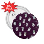 Llama pattern 2.25  Buttons (100 pack)  Front