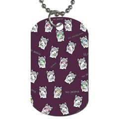 Llama Pattern Dog Tag (one Side) by Valentinaart