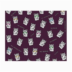 Llama Pattern Small Glasses Cloth by Valentinaart