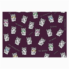 Llama Pattern Large Glasses Cloth (2-side) by Valentinaart