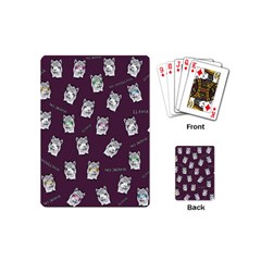 Llama Pattern Playing Cards (mini) by Valentinaart