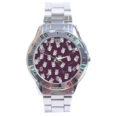 Llama Pattern Stainless Steel Analogue Watch by Valentinaart