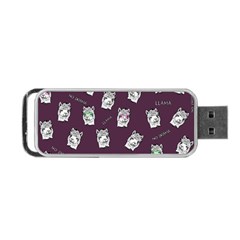 Llama Pattern Portable Usb Flash (one Side) by Valentinaart