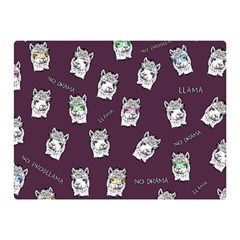 Llama Pattern Double Sided Flano Blanket (mini)  by Valentinaart