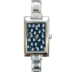 Llama Pattern Rectangle Italian Charm Watch by Valentinaart