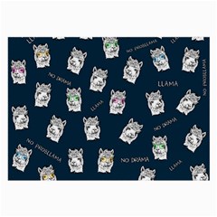 Llama Pattern Large Glasses Cloth (2-side) by Valentinaart