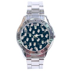 Llama Pattern Stainless Steel Analogue Watch by Valentinaart