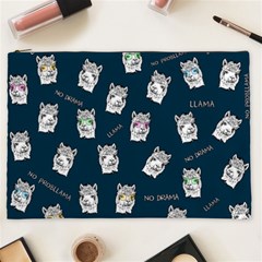 Llama Pattern Cosmetic Bag (xxl) by Valentinaart