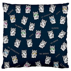 Llama Pattern Standard Flano Cushion Case (one Side) by Valentinaart