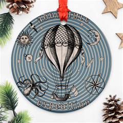 Vintage Adventure Expedition Ornament (round) by Valentinaart