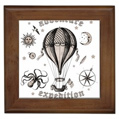 Vintage Adventure Expedition Framed Tiles by Valentinaart