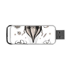 Vintage Adventure Expedition Portable Usb Flash (one Side) by Valentinaart