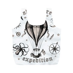 Vintage Adventure Expedition Full Print Recycle Bag (m) by Valentinaart