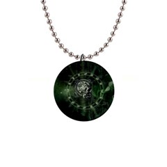 Awesome Creepy Mechanical Skull Button Necklaces by FantasyWorld7