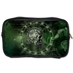 Awesome Creepy Mechanical Skull Toiletries Bag (two Sides) by FantasyWorld7