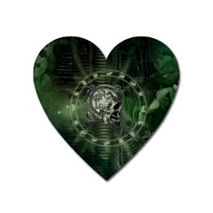 Awesome Creepy Mechanical Skull Heart Magnet by FantasyWorld7