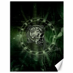 Awesome Creepy Mechanical Skull Canvas 36  X 48  by FantasyWorld7